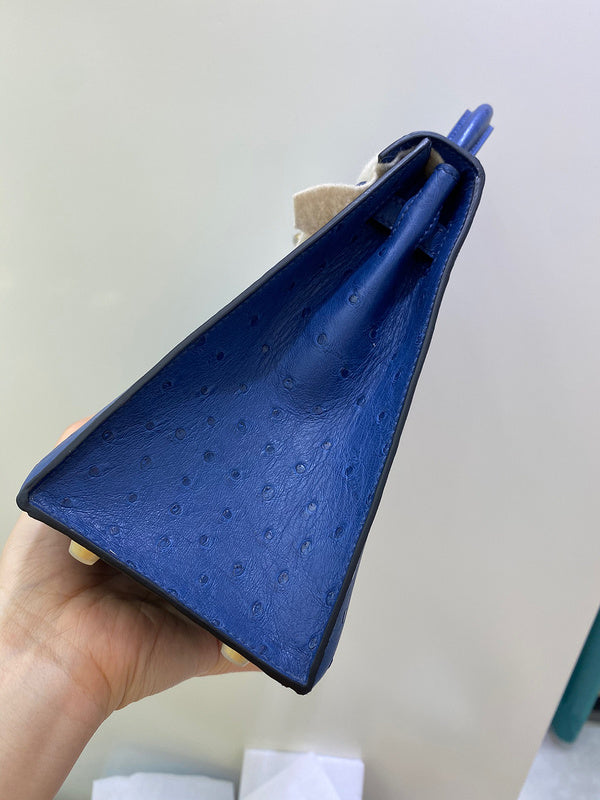 Poised bag shown from front angle