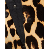 Close-up of Bottega Veneta skirts hardware and fine stitching