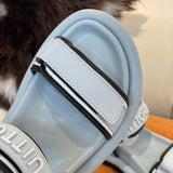 Louis Vuitton Nude Block Heel Pumps - Back View