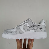Nike sneakers detailed view showing premium designer craftsmanship