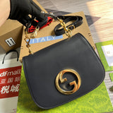 Back view of signature polished women's handbag – women's luxury handbag