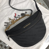 Handle and strap detail of polished chic women's handbag – women's everyday handbag