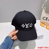 Close-up detail view of Louis Vuitton unisex cap