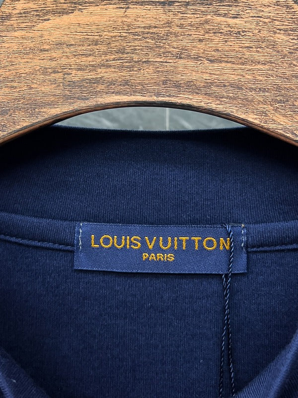 Side profile of Louis Vuitton luxury clothing with streetwear-inspired cut
