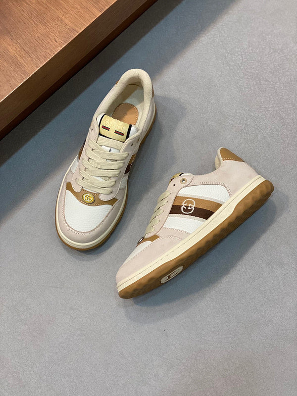 Gucci stone beige luxury sneakers view 10 chunky sole construction