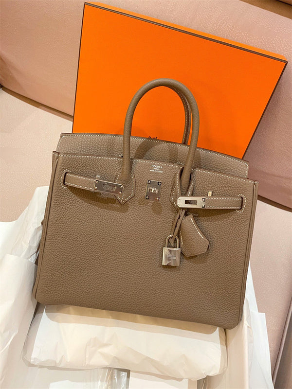 Side view of graceful structured handbag