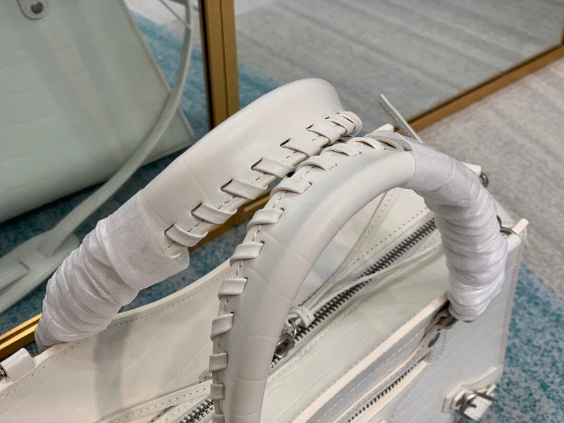 Sophisticated Faux Leather Handbag - Signature Hardware Accents | Women's Premium Handbag #664 - product detail shot (image 10) of designer-inspired handbag