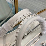 Sophisticated Faux Leather Handbag - Signature Hardware Accents | Women's Premium Handbag #664 - product detail shot (image 10) of designer-inspired handbag