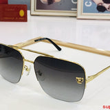 Close-up detail view of Cartier unisex sunglasses
