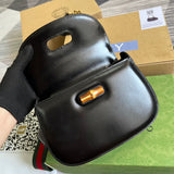 Close-up detail of poised bag design