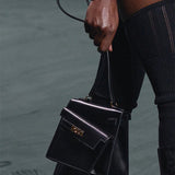  tote bag close-up of hardware and finish