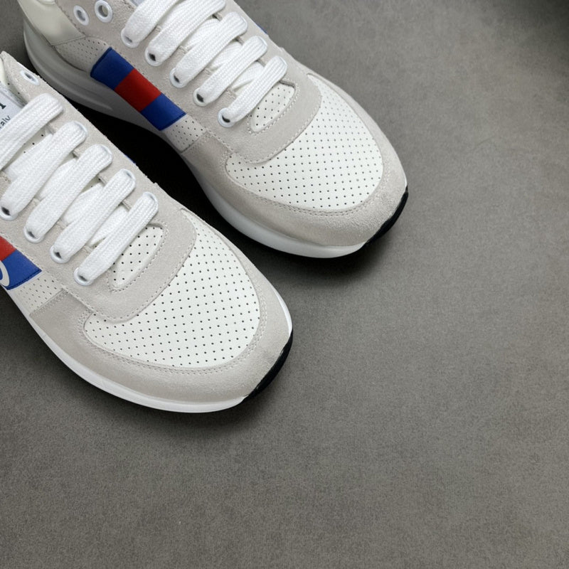 Gucci bold contrast luxury sneakers view 4 sleek tonal finish