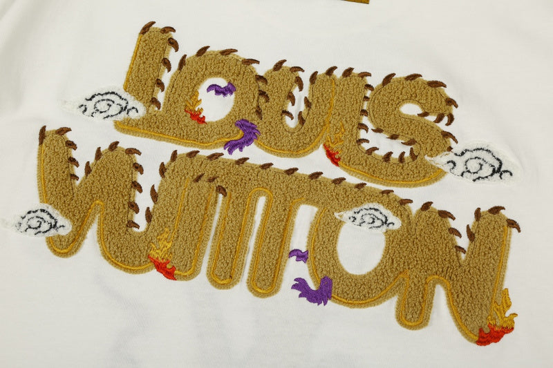 Full styled look of Louis Vuitton cotton t-shirt with tailored silhouette