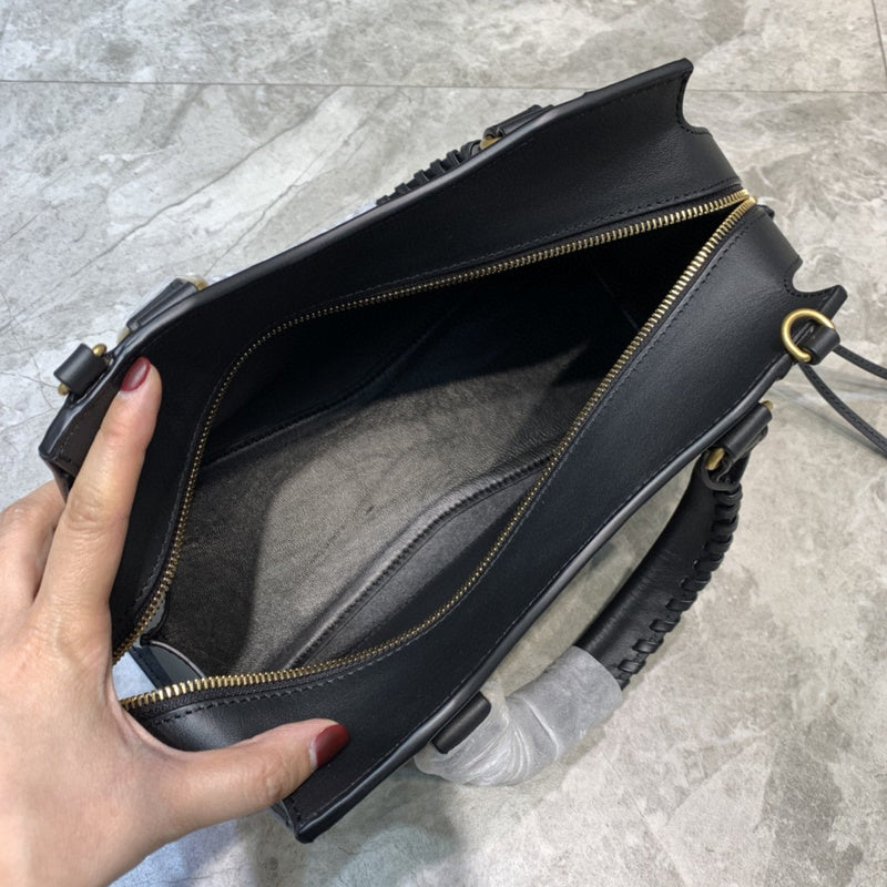 Timeless Premium PU Leather Handbag - Signature Hardware Accents | Women's Designer-Inspired Purse #677 - styled full view (image 7) of designer-inspired handbag