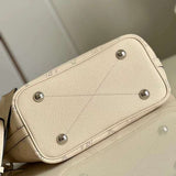Back view of structured refined women's handbag – women's everyday handbag