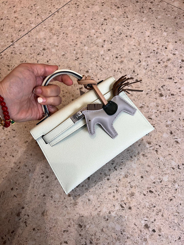 Polished bag shown from front angle
