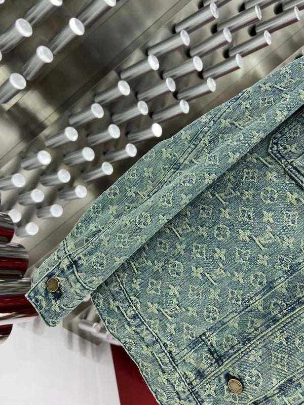 Flat lay presentation of Louis Vuitton luxury clothing with everyday silhouette