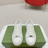 Gucci clean off-white luxury sneakers view 8 padded collar comfort