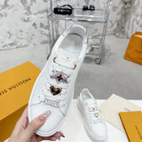 Louis Vuitton Nude Slip-On Sneakers - Front View