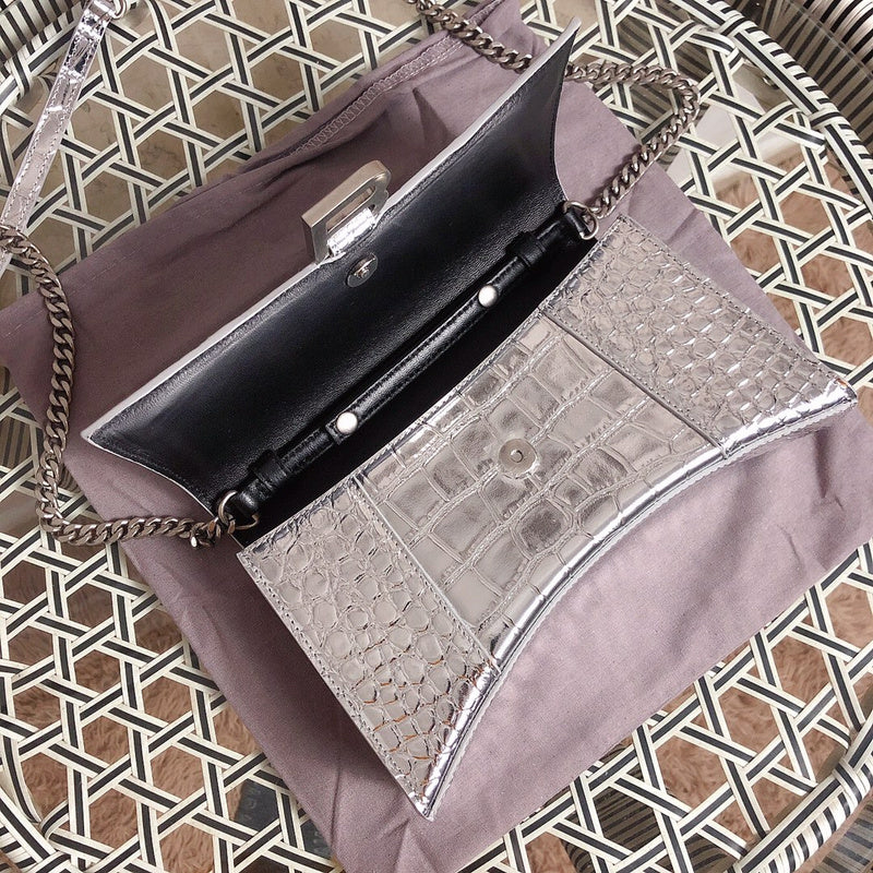 Top view of chic modern women's handbag – women's luxury accessory