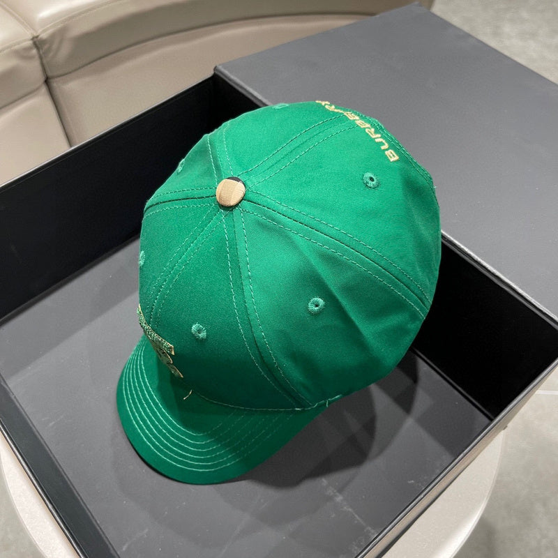 Angled view of Burberry unisex cap
