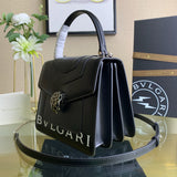 Refined Faux Leather Handbag - Refined Silhouette | Women's Statement Accessory #1707 - texture close-up (image 9) of designer-inspired handbag