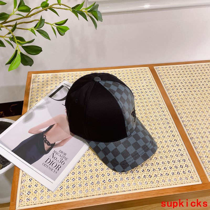 Close-up detail view of Louis Vuitton unisex cap