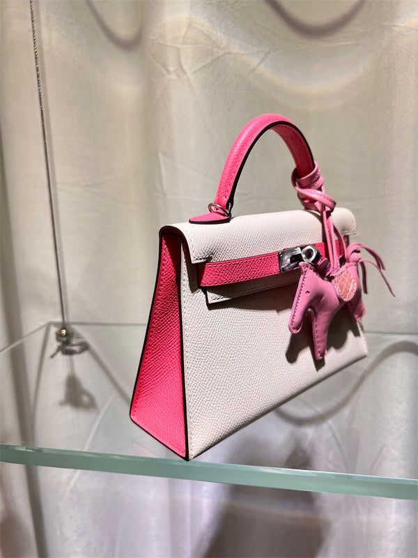  Sleek crossbody bag carried on shoulder