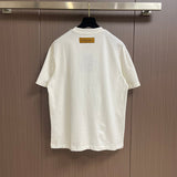 Side profile of Louis Vuitton cotton t-shirt with logo-detail design