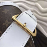 Handle and strap detail of statement chic women's handbag – women's designer-style accessory
