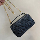 Bold Vegan Leather Handbag - Refined Silhouette | Women's Designer-Inspired Purse #1077 - back view (image 4) of designer-inspired handbag