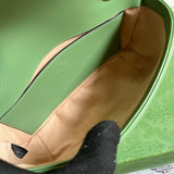 Side view of versatile structured handbag