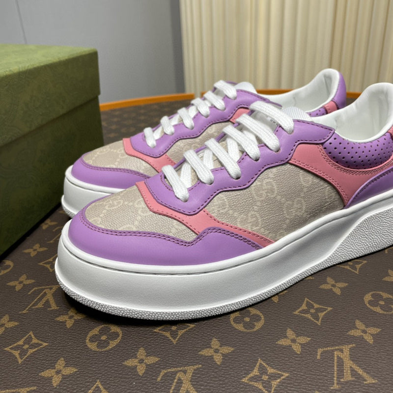 Gucci tonal black luxury sneakers view 6 bold athletic profile