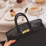  Signature structured bag carried on shoulder