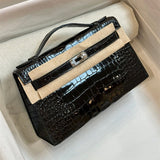  Polished carryall bag carried on shoulder