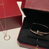 Close-up detail view of Cartier unisex jewelry piece