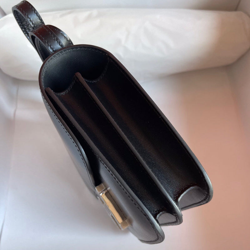 Side view of chic structured handbag