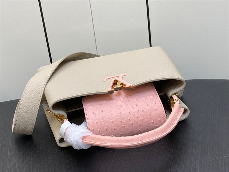  minimalist top-handle bag detail view showing craftsmanship