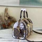 Close-up detail of modern structured women's handbag – women's premium purse