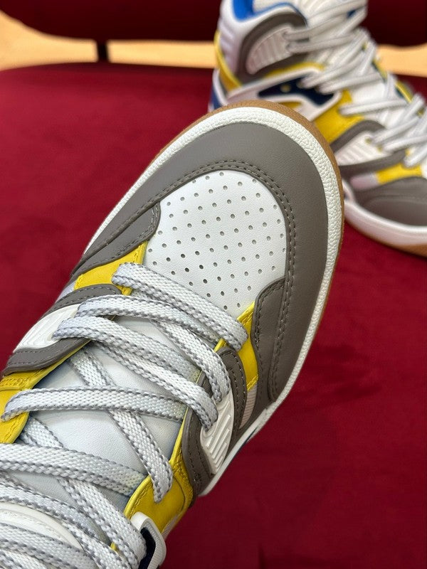 Gucci fresh white-and-black luxury sneakers view 6 sleek tonal finish