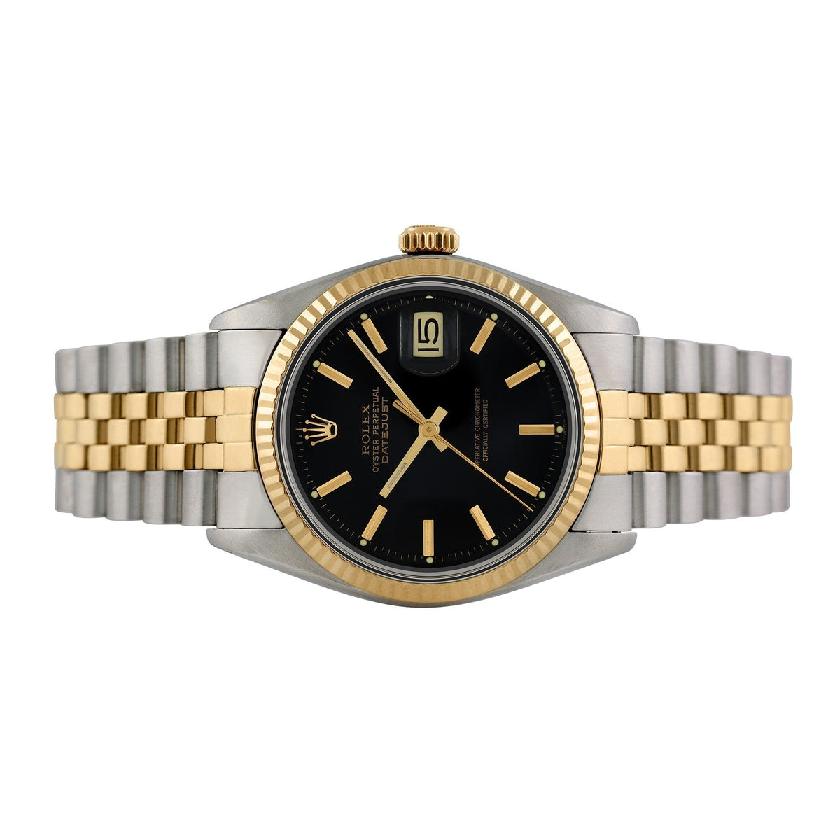 Front view of Rolex men's watch