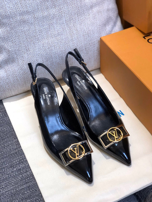 Louis Vuitton luxury shoes detail shot