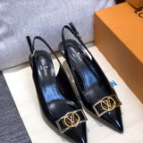 Louis Vuitton luxury shoes detail shot