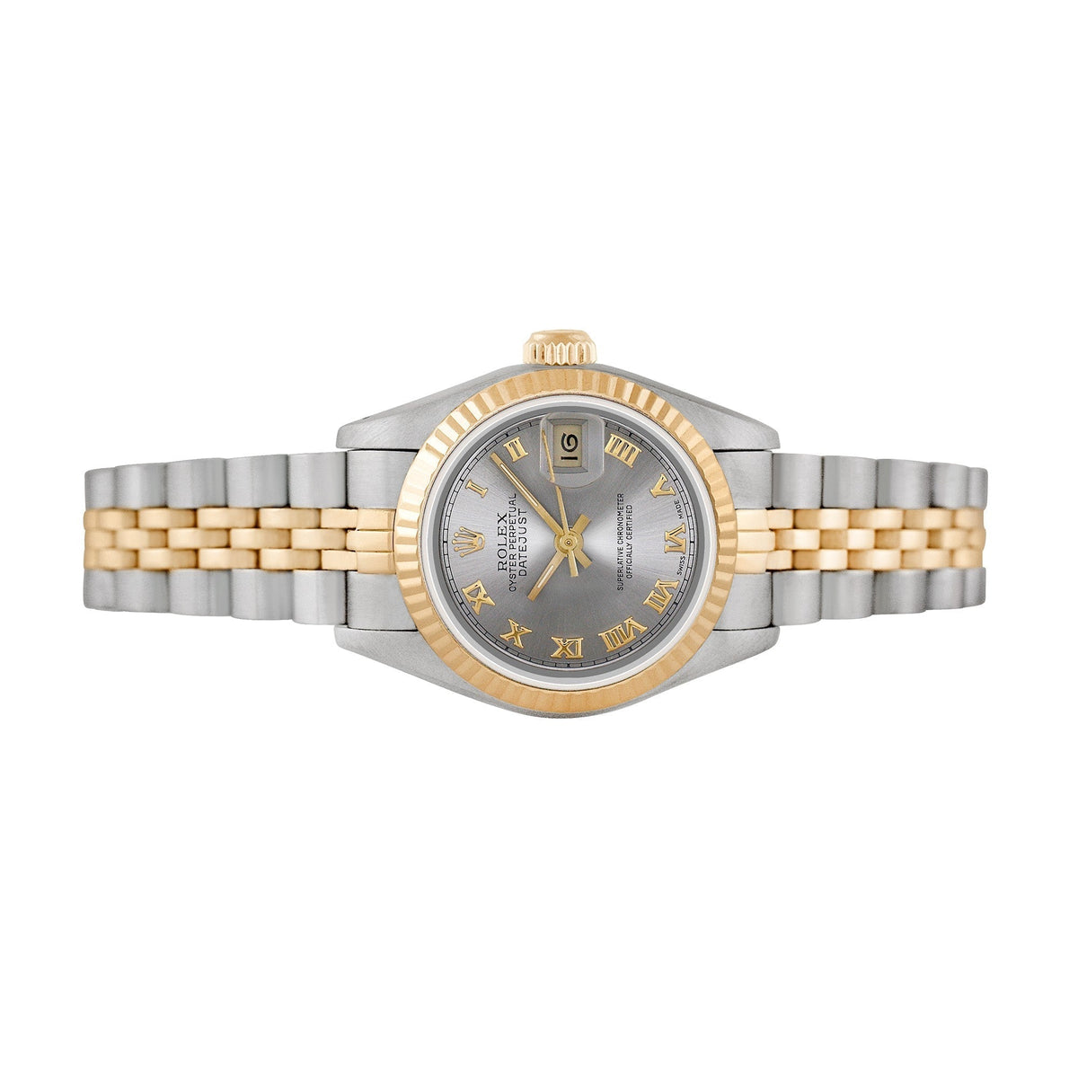 Front view of Rolex women's watch