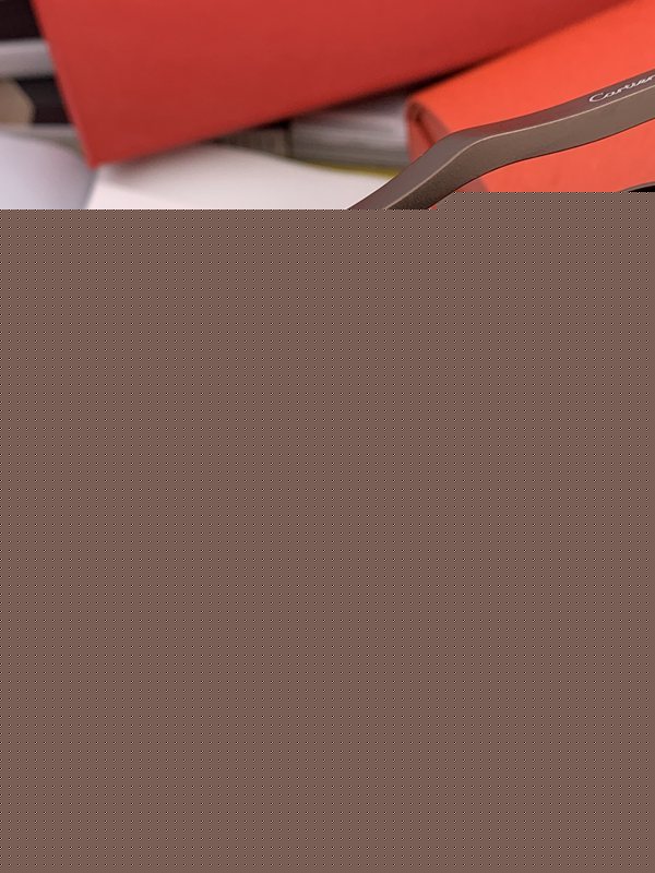 Close-up detail view of Cartier unisex sunglasses