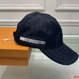 Close-up detail view of Louis Vuitton unisex cap