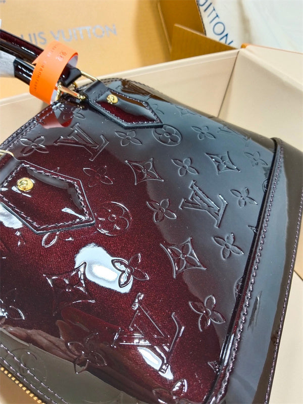  structured top-handle bag styled with outfit