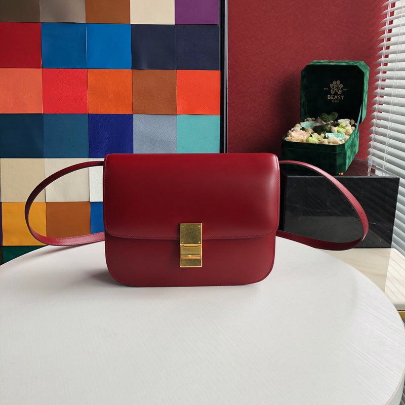 Front view of refined statement women's handbag – women's premium purse