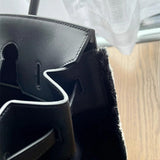 Close-up detail of fluid bag design