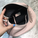Contemporary Faux Leather Handbag - Chic Everyday Appeal | Women's Premium Handbag #750 - alternate angle view (image 8) of designer-inspired handbag